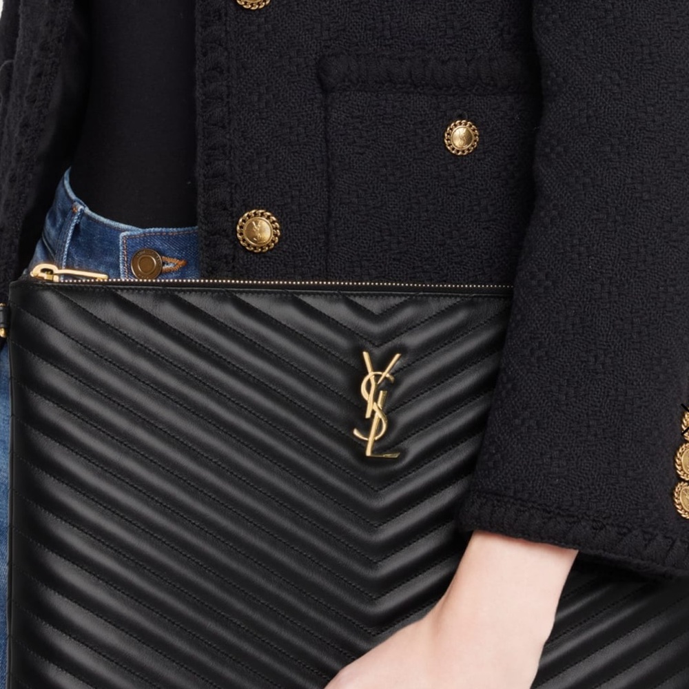YSL clutch envelope bag